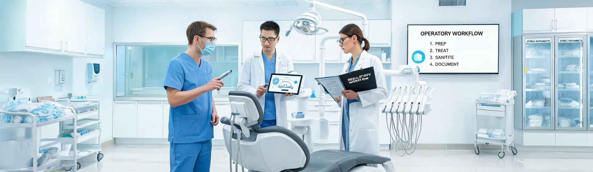Dental device clinical training team